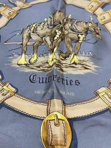 HERMES Carre 90 Scarf Cuivreries Silk Multicolor W/Tags No Box Used. - Picture 1 of 5