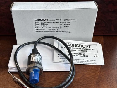 Ashcroft G27M0242P11000 — вариант No74 — датчик давления 0–1000 фунтов на кв. дюйм 4–20 мА - Изображение 1 из 3