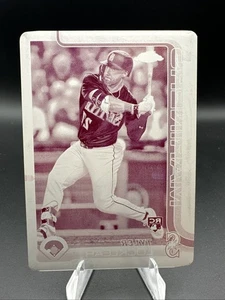 2025 Topps Chrome Tyler Locklear 1/1 Magenta Printing Plate #41 (RC) Mariners - Picture 1 of 2