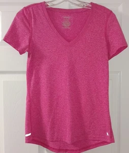 Danskin Women' Pink Short Sleeve Semi-Fitted Polyester Dri More T-Shirt Womens S - Picture 1 of 3