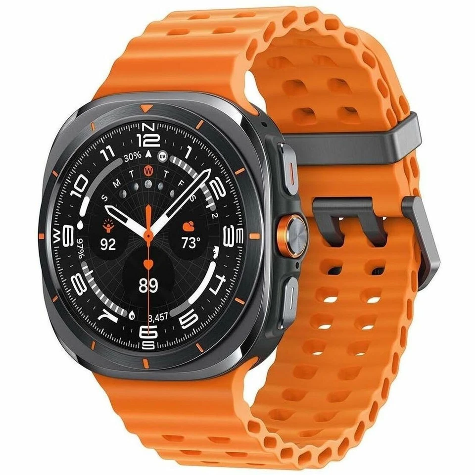 Samsung Galaxy Watch Ultra 47mm LTE Verizon Titanium -Orange Band SM-L705UDAVXAA
