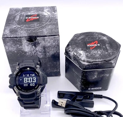 Reloj Inteligente Casio G-Shock GBD-H2000 Solar GPS HRM Banda Negra Modificado Usado Foto 1 de 4