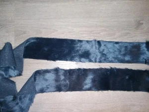 6 Yards Faux Fur Sewing Trim Crafts ,embellishment 4 Inches Wide navy blue - Picture 1 of 3