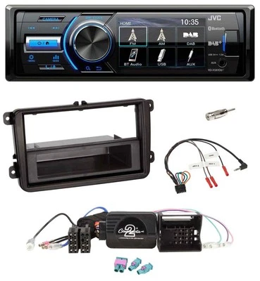 JVC Bluetooth Lenkrad USB DAB Autoradio für VW Passat Polo Scirocco Sharan Tigua - Bild 1 von 4