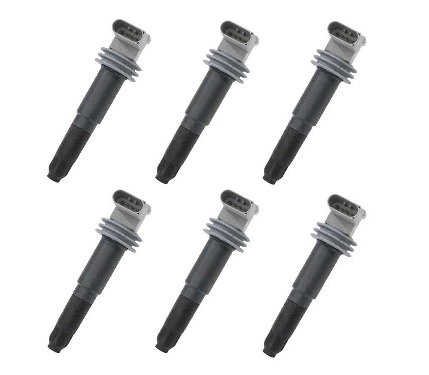 Juego de 6 bobinas de encendido - con conector de bujía (OEM) BERU ZSE052 para Porsche Foto 1 de 1