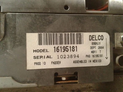 Equipo de audio Radio AM Mono-fm estéreo-cassette compatible con 91-96 BERETTA 577512 Foto 1 de 3