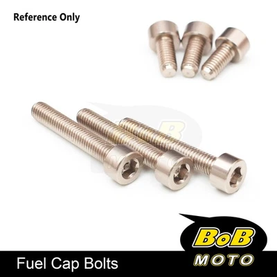 Pernos de tapa de gas combustible CNC TITANIO para Triumph Street Triple 675 / R 14 15 16 17 Foto 1 de 4