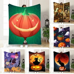3D Halloween Pattern Printed Series Sleeping Blanket Sofa Bed Sheet Blanket - Picture 1 of 15