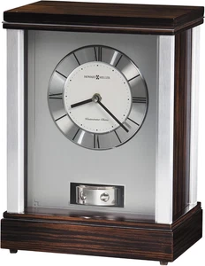 Howard Miller Malta Mantel Clock II 549-734 - Modern Aluminum with Quartz, Singl - Picture 1 of 12