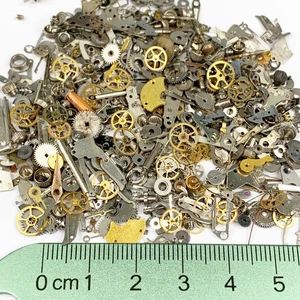 30 Grams 50 GEARS 25 WHEELS Steampunk Watch Parts Hands Watchmaker Repair Lot - Picture 1 of 6
