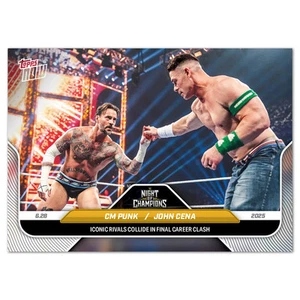2025 WWE Topps Now #78 CM Punk John Cena - Iconic Rivals Collide PREORDER - Picture 1 of 2