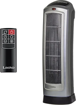 Lasko Oscillating Digital Ceramic Tower Heater for Home with Adjustable Thermost - Image 1 of 4