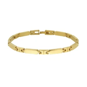 Bracciale Uomo Imperniato in Acciaio Colore Oro (4,3 Mm) - Picture 1 of 1