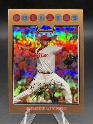 Refractor de cobre cromado Topps 2008/599 #73 Brett Myers Philadelphia Phillies Foto 1 de 4