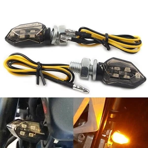 Smoke Mini 12V LED Turn Signals Blinker Light Indicator Amber Lamp - Foto 1 di 11
