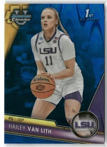 2024-25 Bowman University Chrome Blue Refractor Hailey van Lith 1st Bowman - Picture 1 of 2