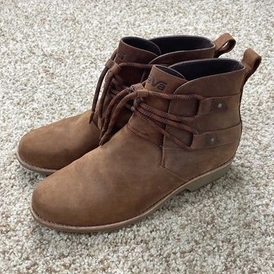 Teva De La Viña Dos Botines Cortos Botín de Cuero Marrón para Mujer Talla 8 (1094929) Foto 1 de 4