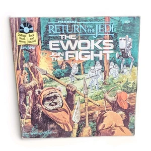 Libro y grabación de Star Wars El Retorno del Jedi Los Ewoks se unen a la lucha de colección 1983 - Imagen 1 de 3