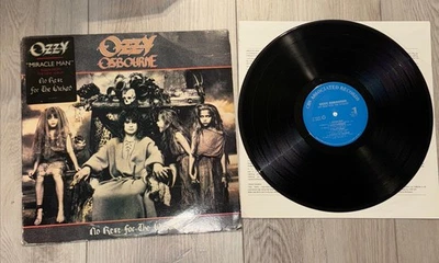 Ozzy Osbourne 1988 Original Vinyl LP Record Rare Sticker No Rest For The Wicked - Image 1 of 4