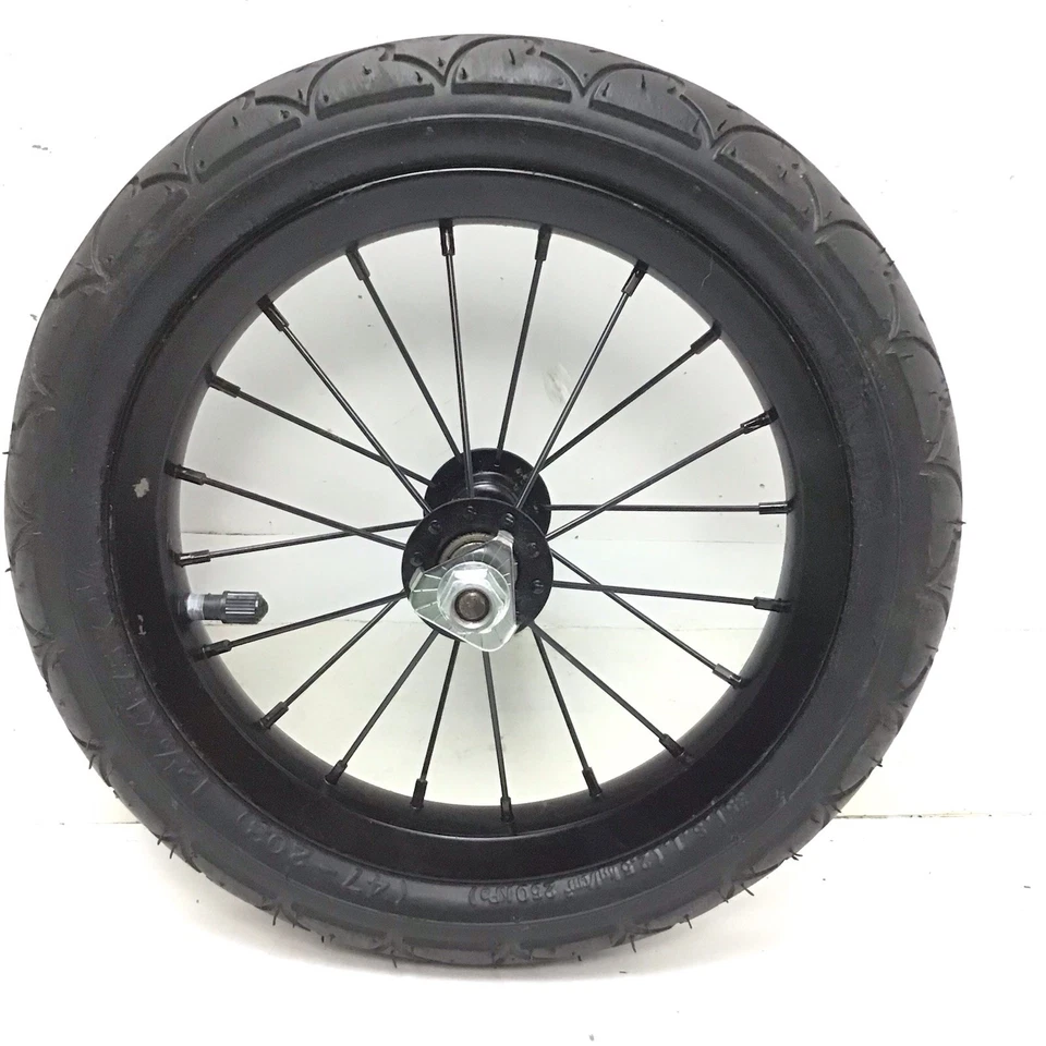 Cochecito para correr Schwinn de 12" rueda delantera negro con neumático Jogger de 1,75" #J5 Foto 1 de 3