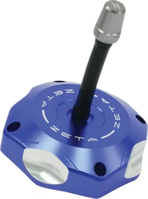 Zeta Blue Billet Aluminum Gas Fuel Petrol Tank Cap Yamaha YZ250 04-24 - Image 1 of 3