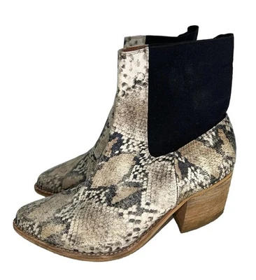 Free People x Jeffrey Campbell Flynn ботинки змеиной кожи узор кожи размер 8 - Изображение 1 из 4