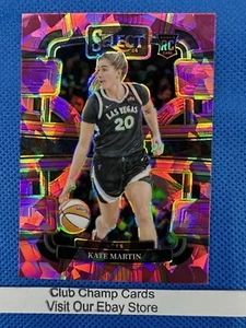 2024 #22 Kate Martin Panini WNBA Select Concourse Pink Ice Prizm Aces RC - Picture 1 of 2