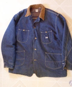 Chaqueta de mezclilla forrada con manta Lee Union de los años 50 sanforizada para tareas domésticas (C) - Imagen 1 de 5