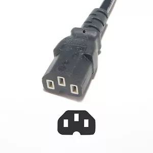 3-Prong IEC Power Supply Universal Cable Cord Plug Computer LCD CRT Monitor - Picture 1 of 6