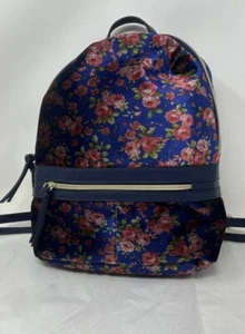 T-Shirt & Jeans Floral Back Pack Blue With Pink Roses NWOT - Picture 1 of 6