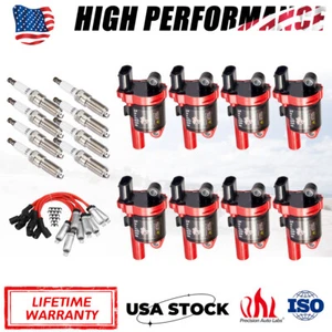 8Pack Ignition Coil+Spark Plug+Wire Set For Chevy Silverado 1500 GMC Tahoe UF742 - Picture 1 of 13