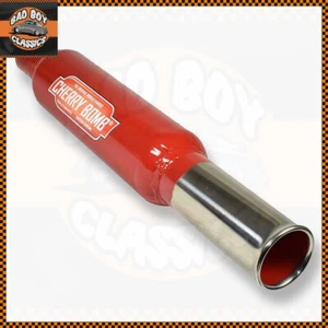 Cherry Bomb UNIVERSAL Back Box Tail bomb Exhaust Pipe 38-45mm Inlet - Picture 1 of 2