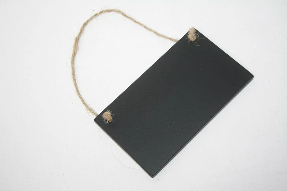 Wooden Hanging Blackboard Chalkboard Sign with Jute hanger - Image 1 of 1
