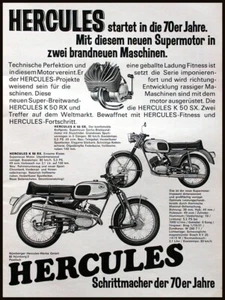 Hercules K 50 RX und K 50 SX , originale Werbung aus 1970 - Bild 1 von 1