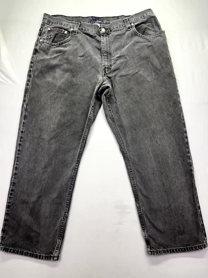 Men’s Basic Editions 100% Cotton Relaxed Fit Black Jeans Tag Size 40x30 - Image 1 of 4