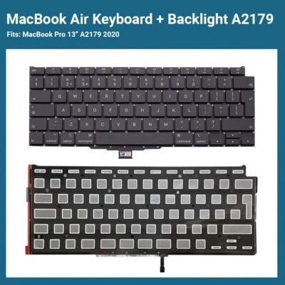 Apple Macbook Air M1 Replacement Keyboard + Backlight UK A2179 M1 13" 2020 - Image 1 of 4