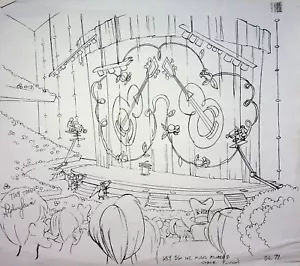 Fondo de Producción Tiny Toon Adventures FIRMADO STEPHEN LEWIS #SL - Imagen 1 de 2