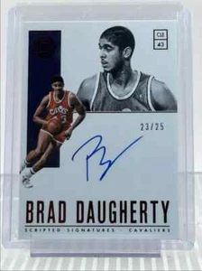 BRAD DAUGHERTY 2018-19 ENCASED SCRIPTED AUTOGRAPH RED AUTO 23/25 - Picture 1 of 2