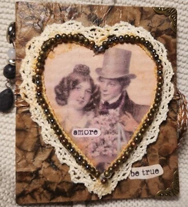 Vintage Valentine Proposal Junk Journal - Limited Edition - Picture 1 of 10