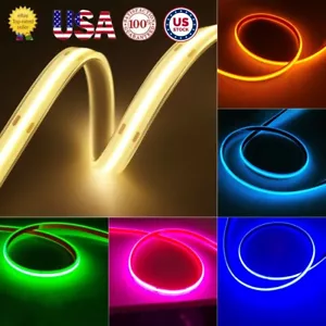 AC110V 480Leds/m Waterproof COB LED Strip Outdoor High Voltage Brightness USA - Picture 1 of 40