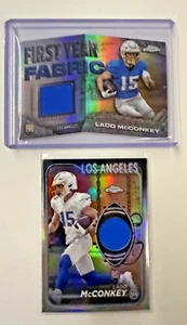 2024 Panini Certificato - Freshman Tessuto Specchio Firme Ladd McConkey BOGO - Foto 1 di 2