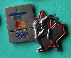 Canada Mint speed skating   Authentic 2010 Vancouver Olympic button Badge PIN - Picture 1 of 1