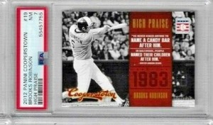2012 Panini Cooperstown Brooks Robinson High Praise PSA 7