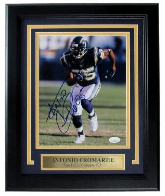 Antonio Cromartie San Diego Chargers Signed/Auto 8x10 Photo Framed JSA 163315 - Image 1 of 3
