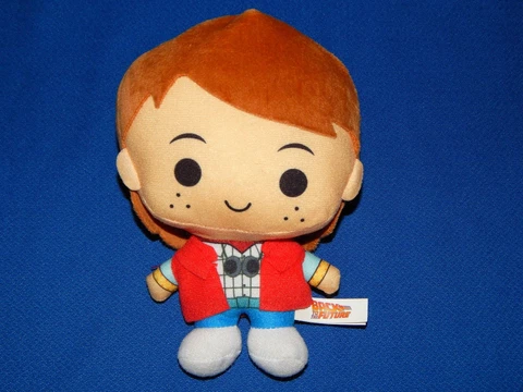 Back to the Future Marty McFly 6-In. Plush Toy Michael J Fox Toy Factory EUC Cover