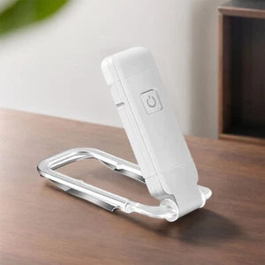 USB Rechargeable Book Light Portable Clip-on LED Reading Light Lamp (White) - Afbeelding 1 van 8