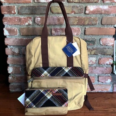 Mochila de sarga Lucky Brand Pendleton Timberline con bolsa pequeña con cremallera Foto 1 de 4