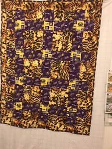 LSU QUILT BABY CRIB 41” by 53” REVERSIBLE Lowered Price - Picture 1 of 2