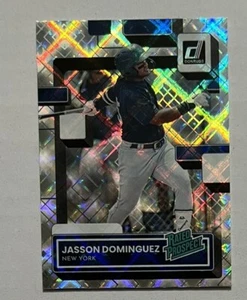 2022 Donruss Jasson Dominguez #RP-2 Diamond Holo Rookie SP - Picture 1 of 2