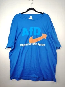 AfD Allgemeine freie Denker Germany Blau 4XL Baumwolle Herren T-Shirt - Bild 1 von 6